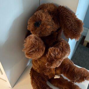 Vintage GUND Muttsy Dark Brown Plush Dog